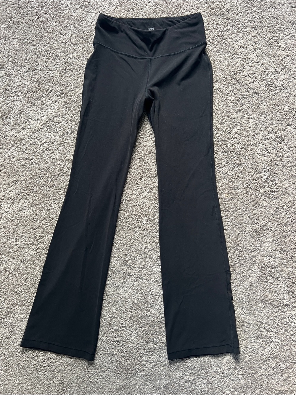 Athleta Girl Black Yoga Flare Pants size XL / 14